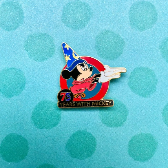 Disney Sorcerer Mickey Mouse Pin 75 Years With Mickey 2003 - Picture 4 of 8